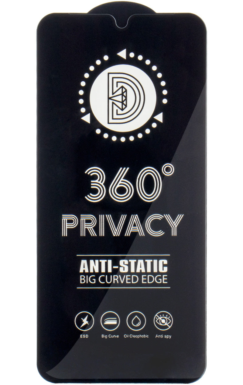 Privacy-skærmbeskyttelsesfilm OEM 360 til Samsung Galaxy A37 5G, hærdet glas, fuld lim