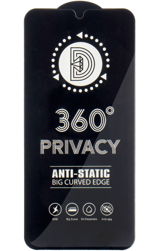 Privacy-skærmbeskyttelsesfilm OEM 360 til Samsung Galaxy A37 5G, hærdet glas, fuld lim