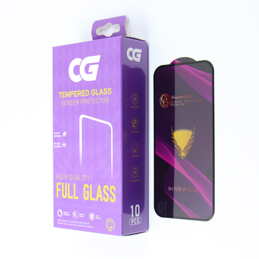 OG Premium Skærmbeskytter til Apple iPhone 12 Pro Max, Hærdet Glas, Fuld Lim, Sæt med 10 stk., Sort
