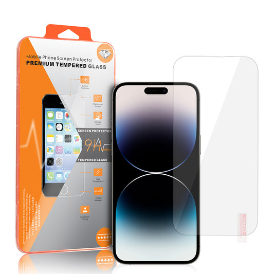 OEM Orange skærmbeskyttelsesfilm til Apple iPhone 18 Pro / 17 Pro / 17 / 16 Pro, hærdet glas, fuld lim