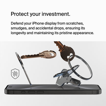 Belkin ScreenForce UltraGlass 2 Screen Protector for Apple iPhone 15 Pro Max, Tempered Glass, Full Glue OVA134zz