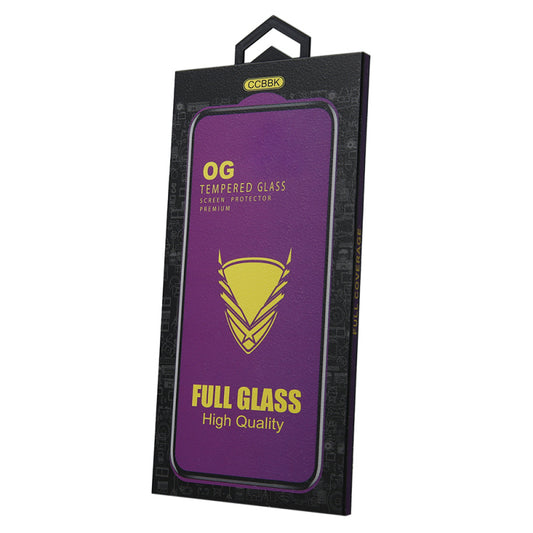 OEM OG Premium Skærmbeskytter til Samsung Galaxy S23 S911 / S22 5G S901, Hærdet Glas, Fuld Lim, Sort