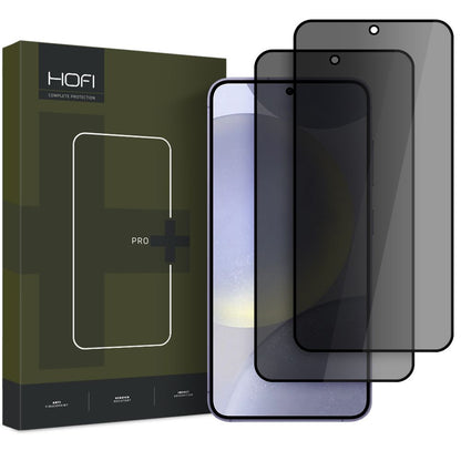 Privacy-skærmbeskyttelsesfilm HOFI Glass PRO+ til Samsung Galaxy S25 S931, hærdet glas, fuld lim, sæt med 2 stk.