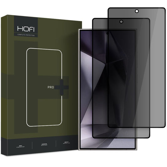 Privacy-skærmbeskyttelse HOFI Glass PRO+ til Samsung Galaxy S25 Ultra S938, hærdet glas, fuld lim, sæt med 2 stk.