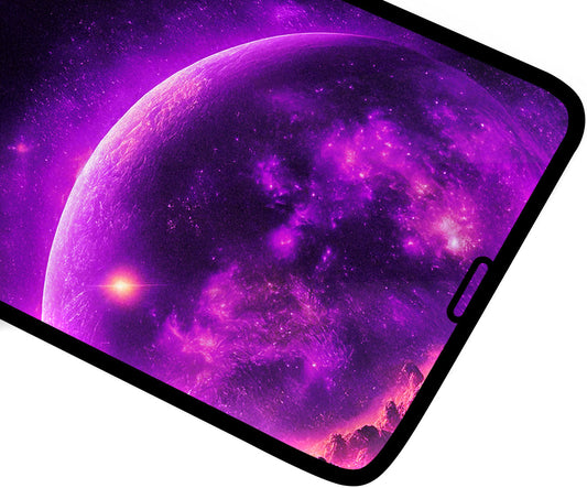 OEM skærmbeskyttelsesfilm til Apple iPhone 14 Pro, hærdet glas, fuld lim, sæt med 10 stk., 9D, sort