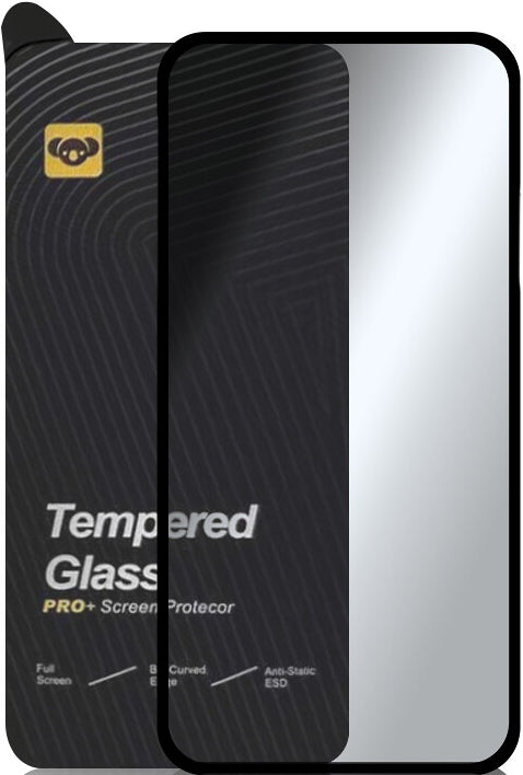 Skærmbeskyttelsesfilm Bear PRO+ til Realme C75 5G / 14x, Hærdet Glas, Full Glue, Sort
