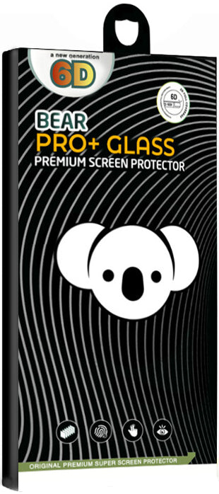 Skærmbeskytter Bear PRO+ til Samsung Galaxy S25 S931, Hærdet Glas, Full Glue, Sort