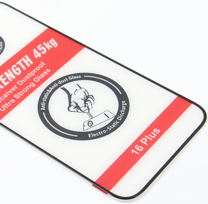 OEM Ultra Strong 45KG Screen Protector for Samsung Galaxy A55 5G A556, Tempered Glass, Full Glue, 2.5D, Black