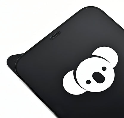 Bear HD skærmbeskytter til Samsung Galaxy S25 FE, hærdet glas, fuld lim, sort