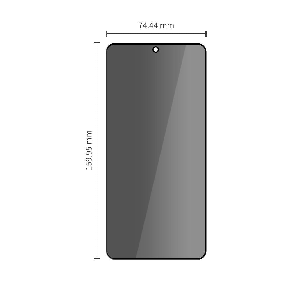 Beskyttelsesfilm til skærm Privacy Tech-Protect Spy+ til Samsung Galaxy S26 Ultra S948, Hærdet glas, Fuldklæbende, Sæt med 2 stykker
