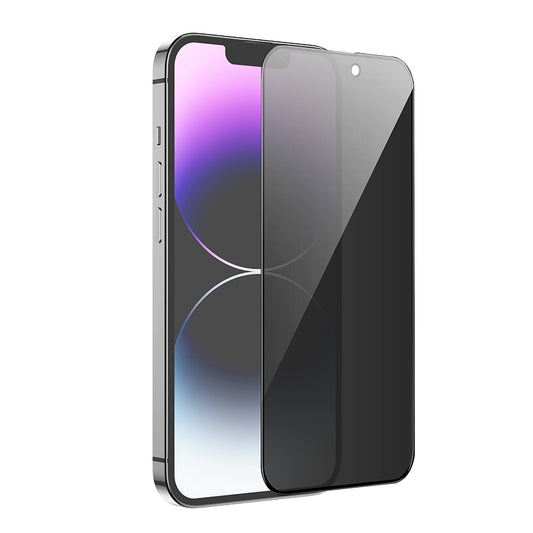 Beskyttelsesfilm til skærm Privacy HOCO G15 til Apple iPhone 16 Plus / 15 Plus, Hærdet Glas, Fuldklæbende, 5D
