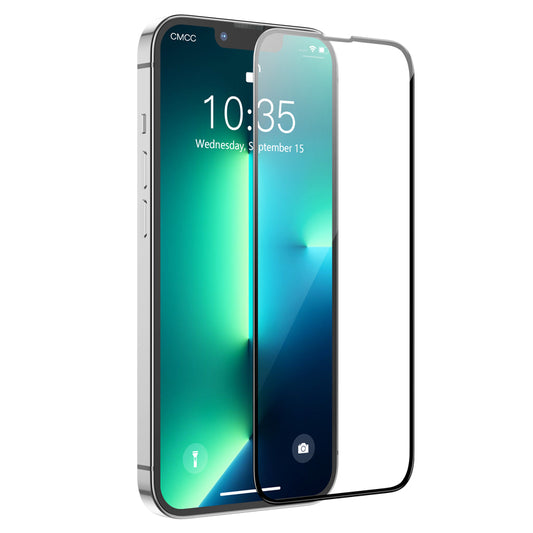 Beskyttelsesfilm til skærm HOCO G16 til Apple iPhone 14 Plus / 13 Pro Max, Hærdet Glas, Fuldklæbende, 5D, Sort