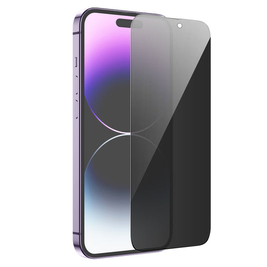 Beskyttelsesfilm til skærm Privacy HOCO G15 til Apple iPhone 14 Pro Max, Hærdet Glas, Fuldklæbende, 5D