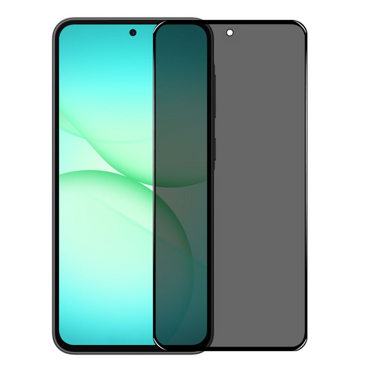 Privacy-skærmbeskyttelse Northjo til Samsung Galaxy A57 5G, hærdet glas, fuld lim, sæt med 2 stk.