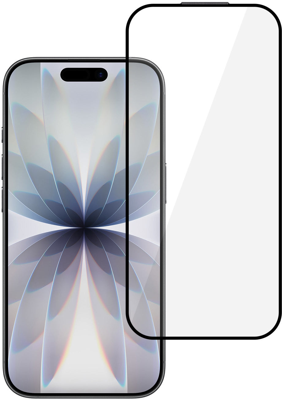 Tel Protect 10X HD DLC Diamond Coating skærmbeskytter til Apple iPhone 17 / 16 Pro, hærdet glas, fuldlimet, sort