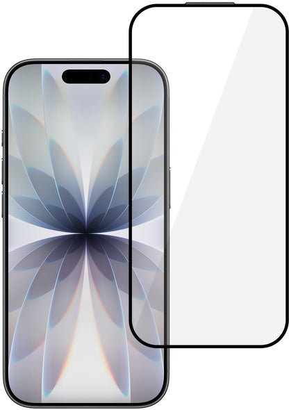 Tel Protect 10X HD DLC Diamond Coating skærmbeskytter til Apple iPhone 17 / 16 Pro, hærdet glas, fuldlimet, sort