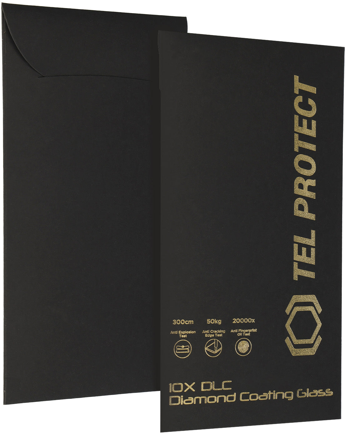 Tel Protect 10X HD DLC Diamond Coating skærmbeskyttelse til Apple iPhone 18 Pro / 17 Pro, hærdet glas, fuldlimet, sort
