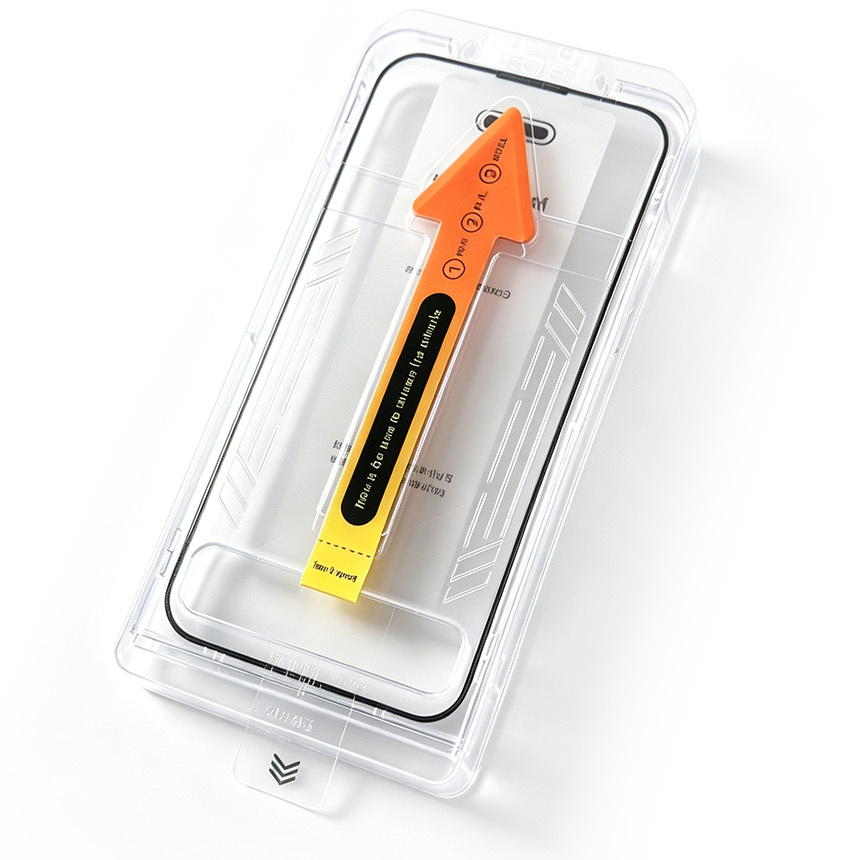 OEM Dust Free Easy Fit skærmbeskyttelse til Samsung Galaxy S25 Ultra S938, hærdet glas, fuldlimet, sort