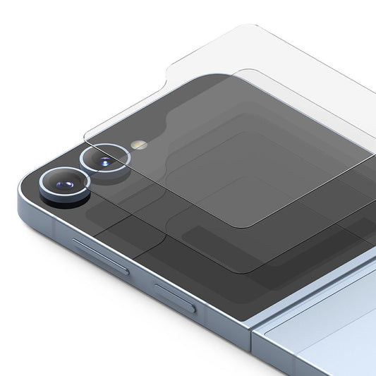 Beskyttelsesfilm til ydre skærm Ringke Cover Display til Samsung Galaxy Z Flip6 F741, Hærdet glas, AB Ultra Glue, Sæt med 2 stykker