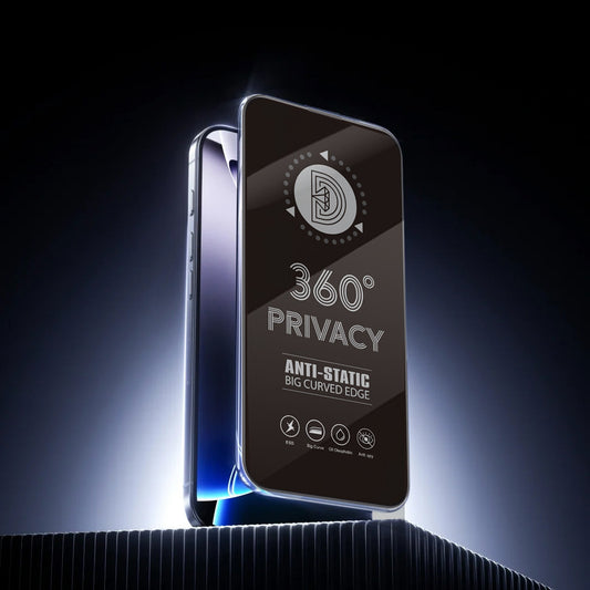 Privacy-skærmbeskyttelsesfilm OEM 360 til Samsung Galaxy A37 5G, hærdet glas, fuld lim