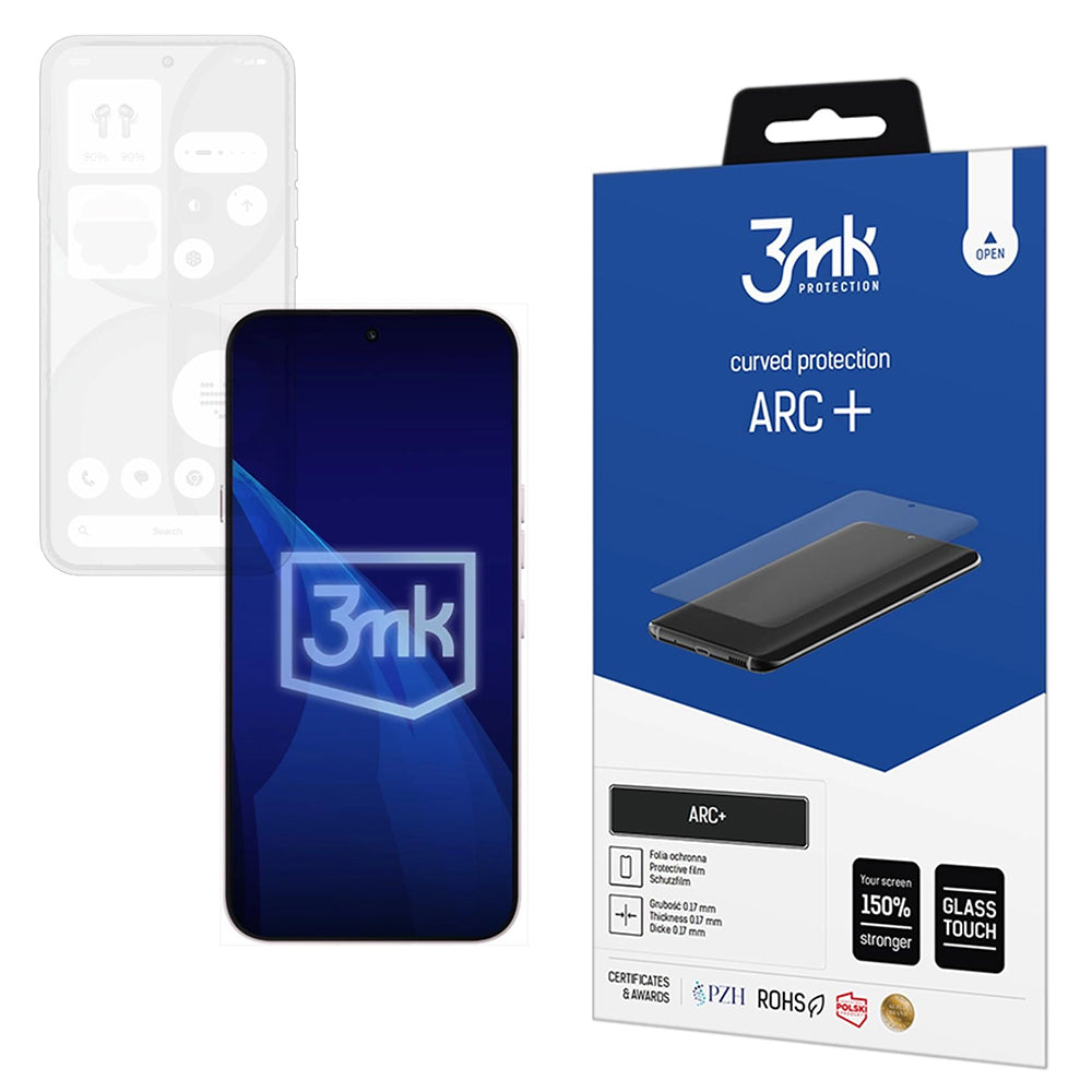 Skærmbeskyttelsesfilm 3MK ARC+ til Nothing Phone (4a), Plastik