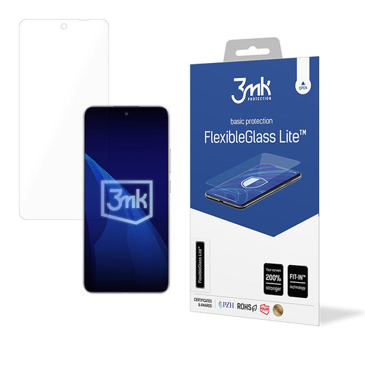Skærmbeskyttelsesfilm 3MK FlexibleGlass Lite til Oppo A5 Pro 4G / A5 Pro, Fleksibelt Glas, Fuld Lim