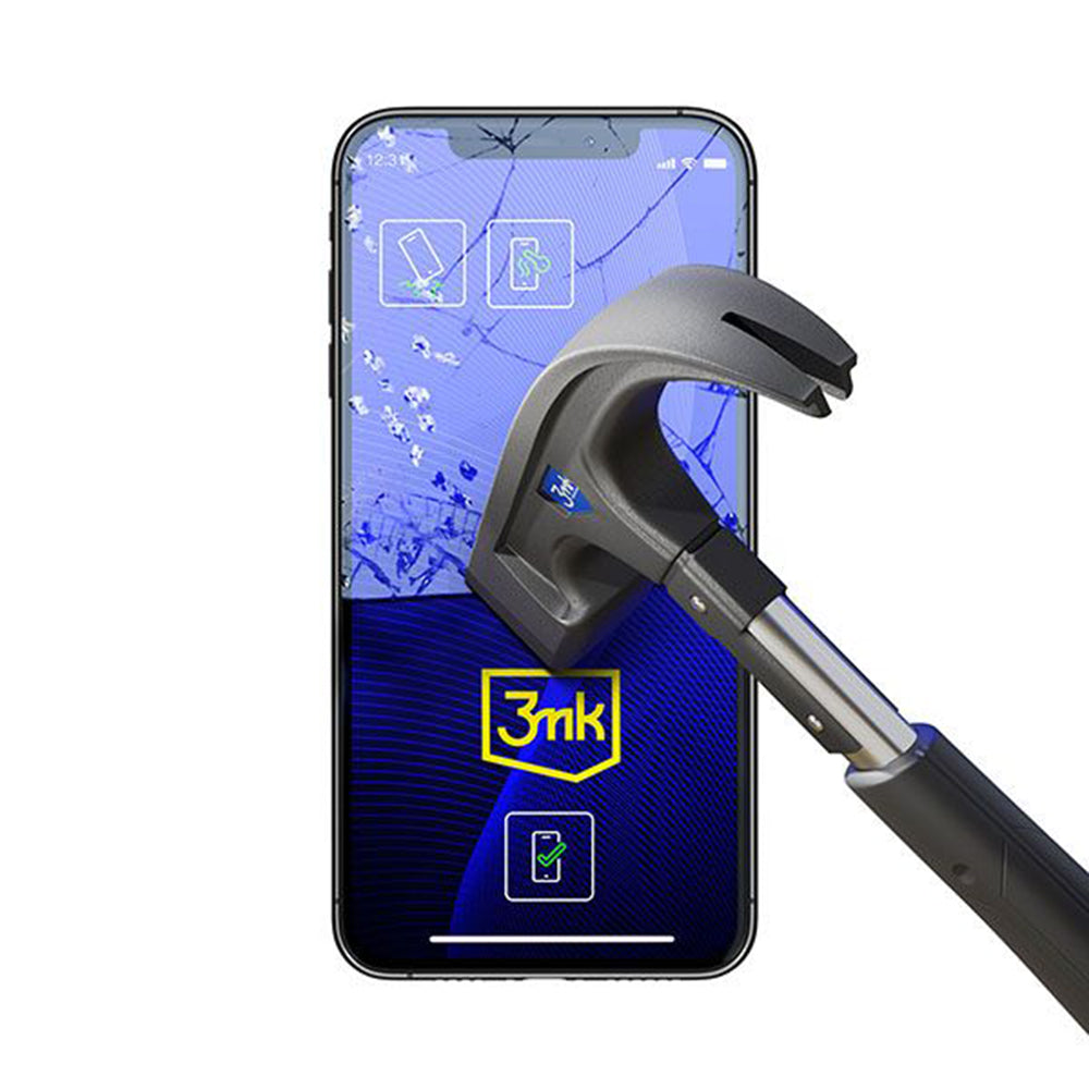 3MK FlexibleGlass Skærmbeskytter til Apple iPhone 13, Fleksibelt Glas, Fuld Lim