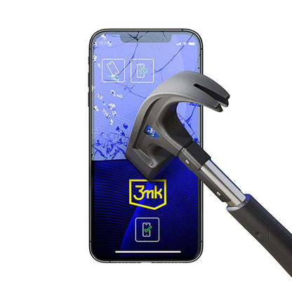 3MK FlexibleGlass Skærmbeskytter til Apple iPhone 13, Fleksibelt Glas, Fuld Lim