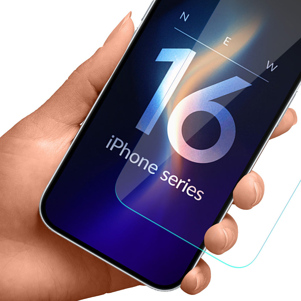 3MK FlexibleGlass Skærmbeskytter til Apple iPhone 16 Pro, Fleksibelt Glas, Fuld Lim