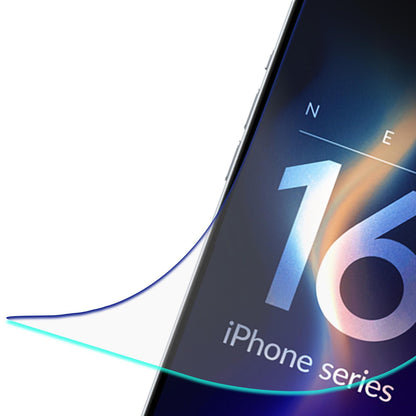 3MK FlexibleGlass Skærmbeskytter til Apple iPhone 17e / 16e, Fleksibelt Glas, Fuld Lim