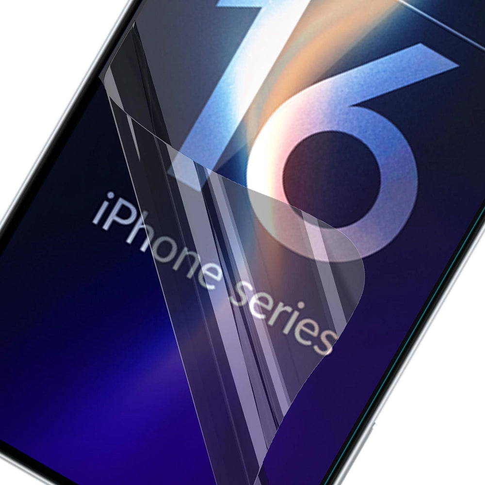 3MK FlexibleGlass Skærmbeskytter til Apple iPhone 17e / 16e, Fleksibelt Glas, Fuld Lim