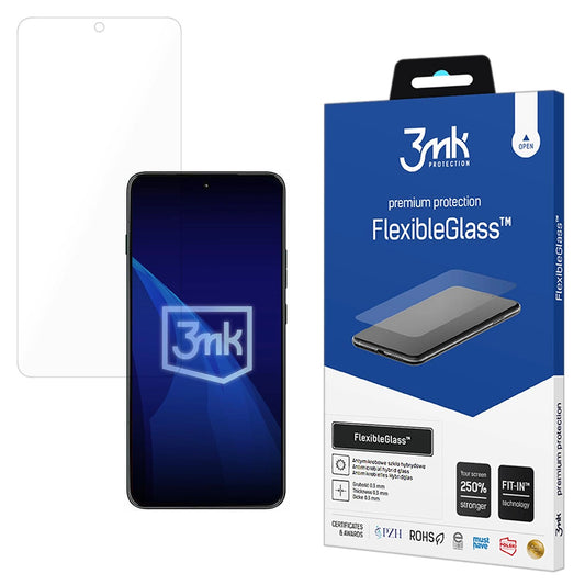 Skærmbeskyttelsesfilm 3MK FlexibleGlass til Motorola Edge 70 Max, Fleksibelt Glas, Fuld Lim