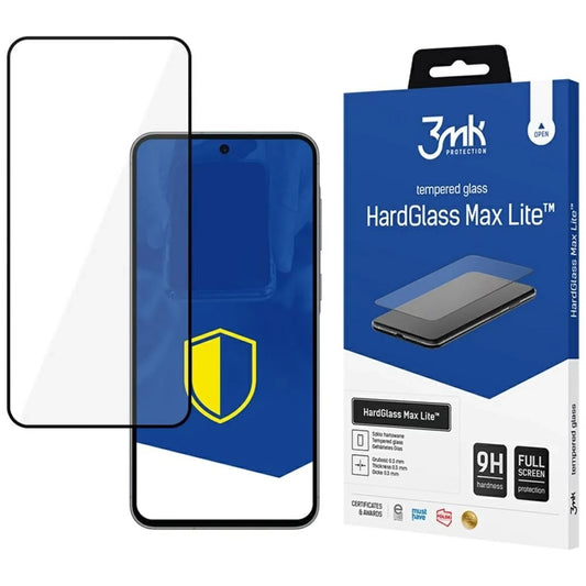 Skærmbeskyttelsesfilm 3MK HardGlass Max Lite til Samsung Galaxy A56 A566 / A36 A366, Hærdet Glas, Fuld Lim, Sort