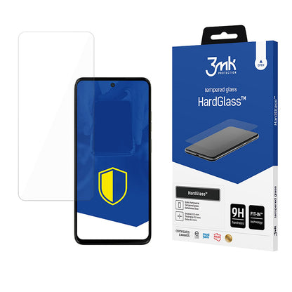 3MK HardGlass Skærmbeskytter til Motorola Moto G15 / G15 Power / E15 / G05, Sikkerhedsglas, Fuld Lim