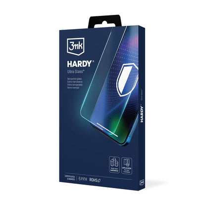 Skærmbeskyttelsesfolie 3MK Hardy Ultra til Apple iPhone 17 Air, Hærdet Glas, Full Glue, Sort