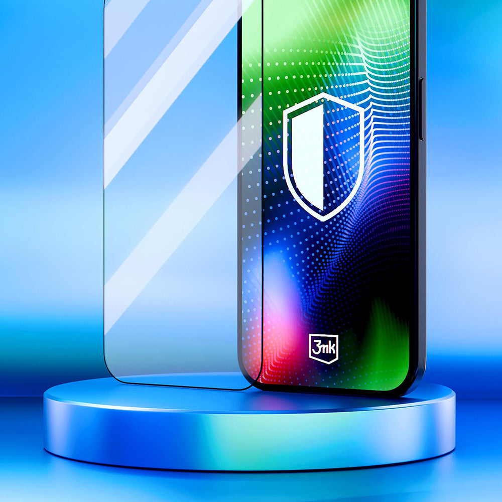Skærmbeskyttelsesfolie 3MK Hardy Ultra til Apple iPhone 17 Pro, Hærdet Glas, Full Glue, Sort