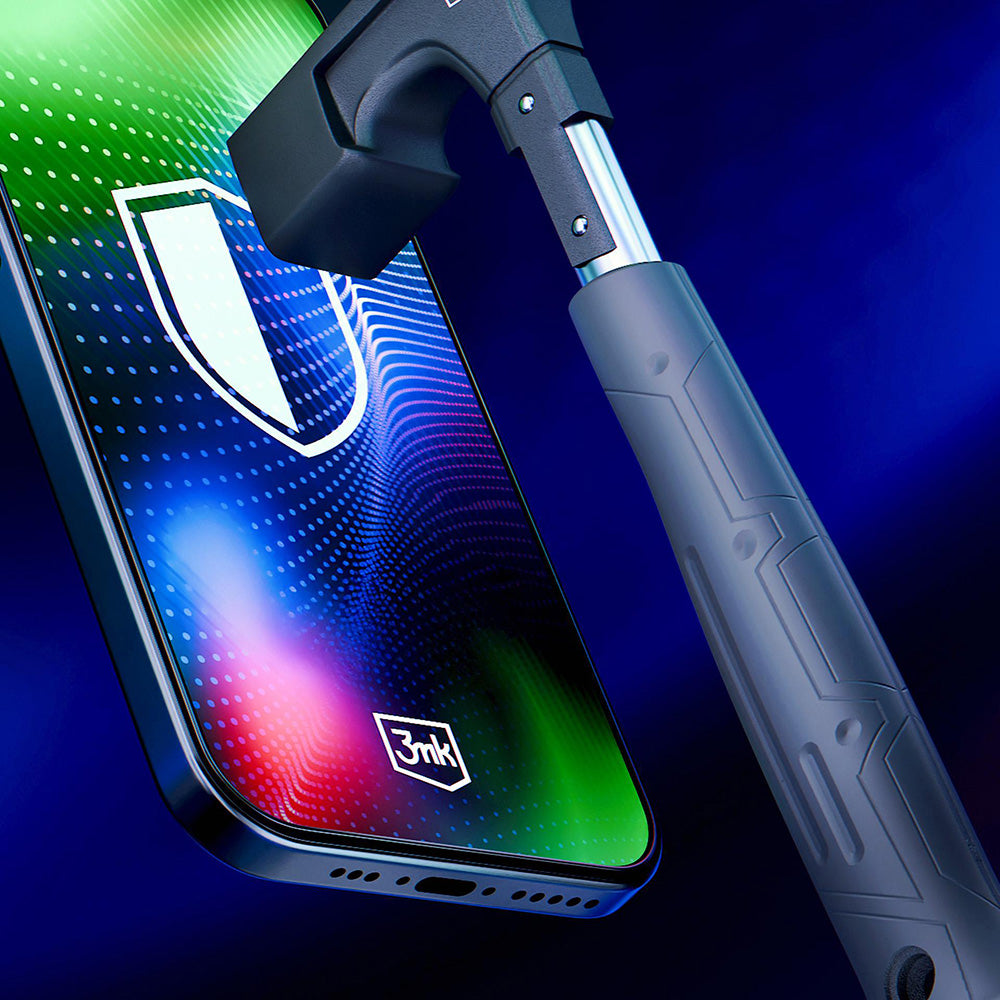 Skærmbeskyttelsesfolie 3MK Hardy Ultra til Apple iPhone 17 Pro, Hærdet Glas, Full Glue, Sort