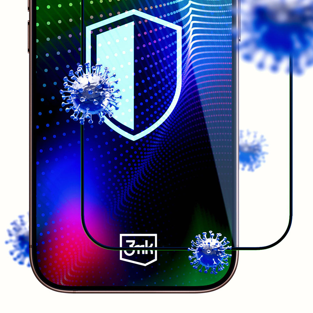 Skærmbeskyttelsesfolie 3MK Hardy Ultra til Apple iPhone 17 Pro, Hærdet Glas, Full Glue, Sort