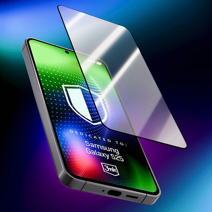 Skærmbeskytter 3MK Hardy Ultra til Samsung Galaxy S25 S931, Hærdet Glas, Full Glue, Sort