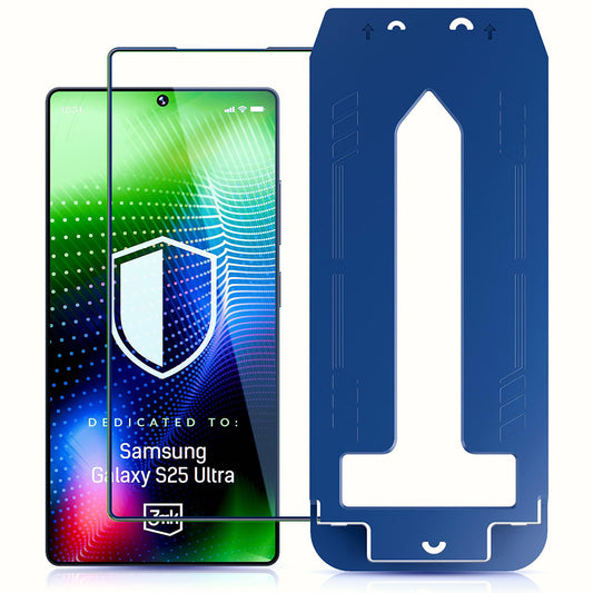Skærmbeskyttelsesfilm 3MK Hardy Ultra til Samsung Galaxy S25 Ultra S938, Hærdet Glas, Fuld Lim, Sort