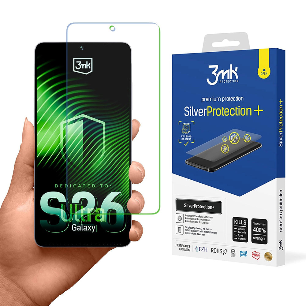 Beskyttelsesfilm til skærm 3MK Silver Protect+ til Samsung Galaxy S26 Ultra S948, Plastik