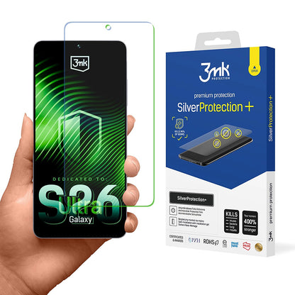 Beskyttelsesfilm til skærm 3MK Silver Protect+ til Samsung Galaxy S26 Ultra S948, Plastik
