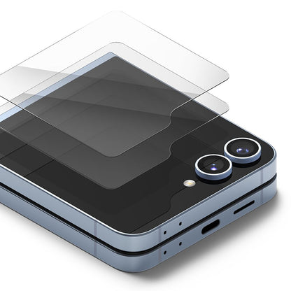 Beskyttelsesfilm til ydre skærm Ringke Cover Display til Samsung Galaxy Z Flip6 F741, Hærdet glas, AB Ultra Glue, Sæt med 2 stykker