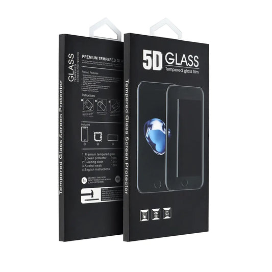 OEM Skærmbeskytter til Honor X9c / Magic7 Lite, Hærdet Glas, Fuld Lim, 5D, Sort