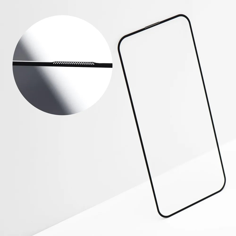 Beskyttelsesfilm til skærm OEM OG Premium til Apple iPhone 17 Pro Max, Hærdet Glas, Fuldklæbende, Sort