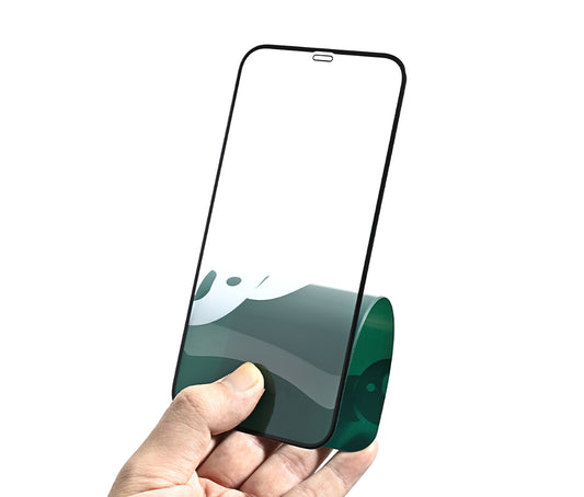 Bear Super Hard Skærmbeskyttelse til Apple iPhone 17, Hærdet Glas, Fuld Lim, 3D, Sort