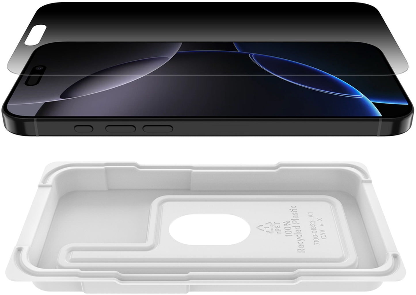 Privacy Skærmbeskyttelsesfilm Belkin ScreenForce InvisiGlass til Apple iPhone 16 Pro Max, Sikkerhedsglas, Full Glue OVA170hq