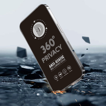 Privacy-skærmbeskyttelsesfilm OEM 360 til Samsung Galaxy A37 5G, hærdet glas, fuld lim