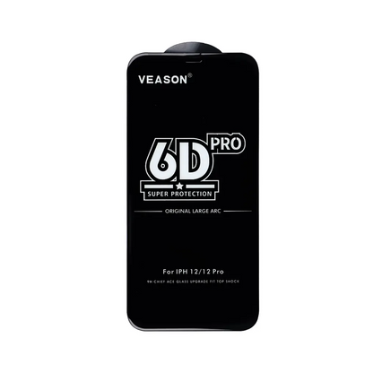 Veason PRO skærmbeskyttelsesfilm til Samsung Galaxy A56 A566 / A36 A366, hærdet glas, fuld lim, 6D, sort