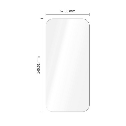 Tech-Protect OneTouch Skærmbeskytter til Apple iPhone 18 Pro / 17 Pro, Hærdet Glas, Fuld Lim, Sæt med 2 stk., Transparent